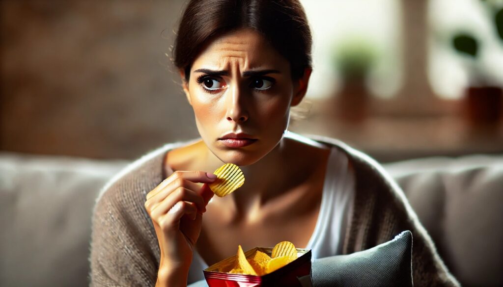 ストレスを感じている女性