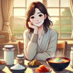 便秘改善と腸活をサポートする健康的な食生活のイメージ