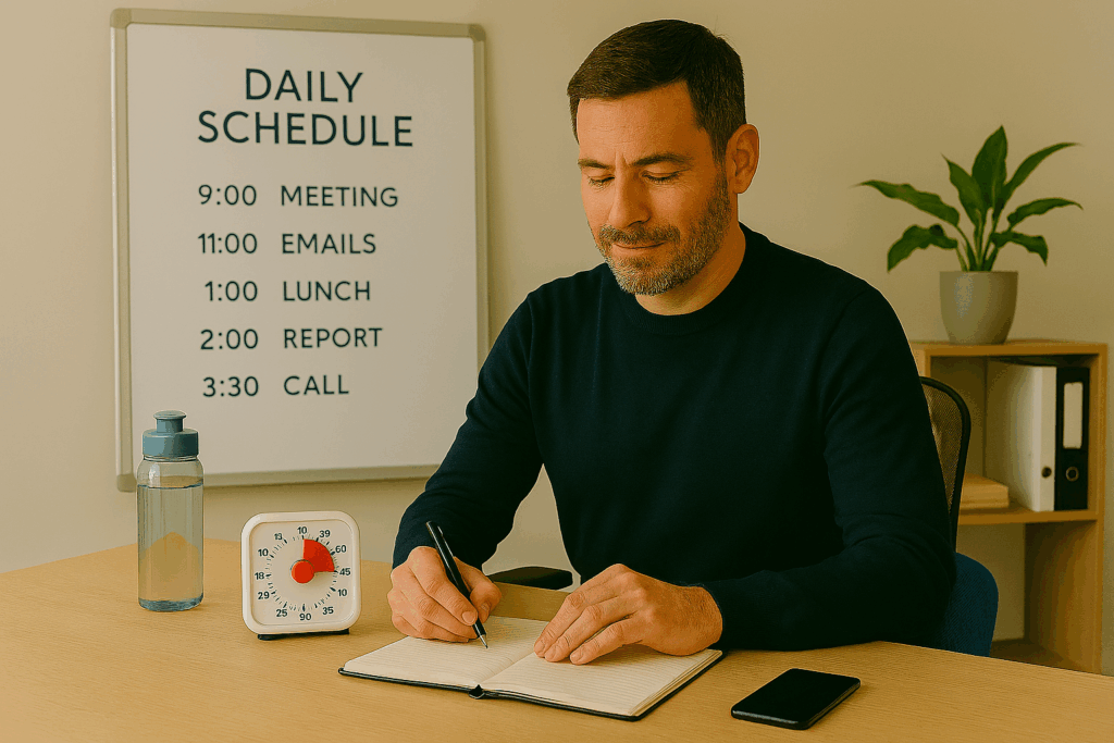 脳と腸とカラダの連携改善によって、タスク処理能力とスケジュール遵守力が向上した自営業者